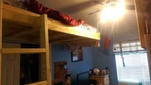 Simple ladder for loft bed