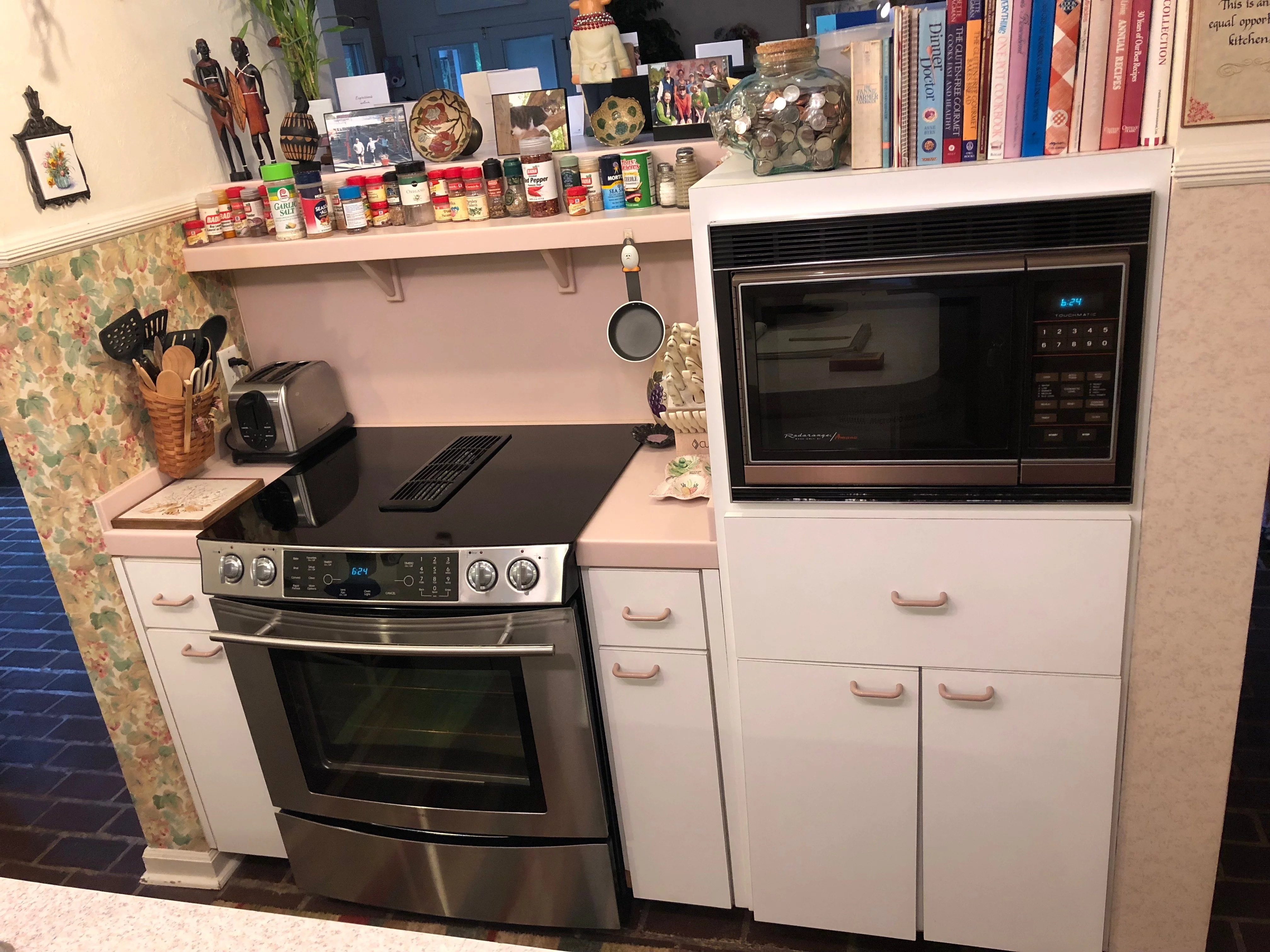 kitchen appliances Cabinet reface before