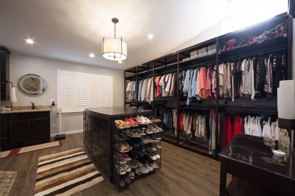 Two story home Closet organization, Remodeling Contractor Master Closet McManus Kitchen and Bath