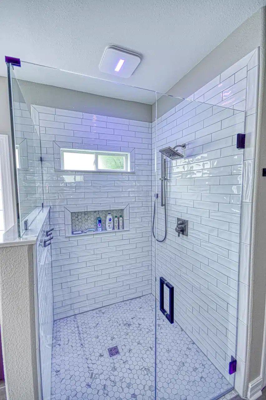 bathroom ventilation fan over shower