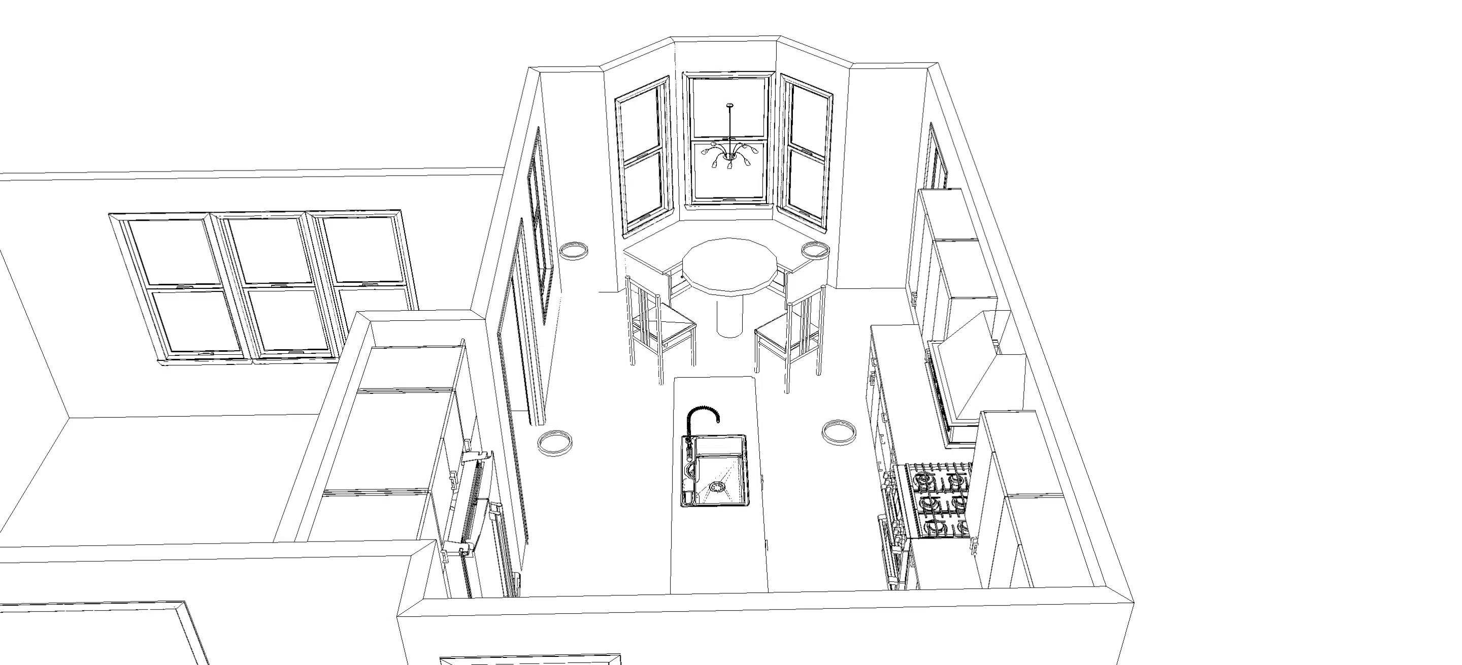 initial concept for family kitchen