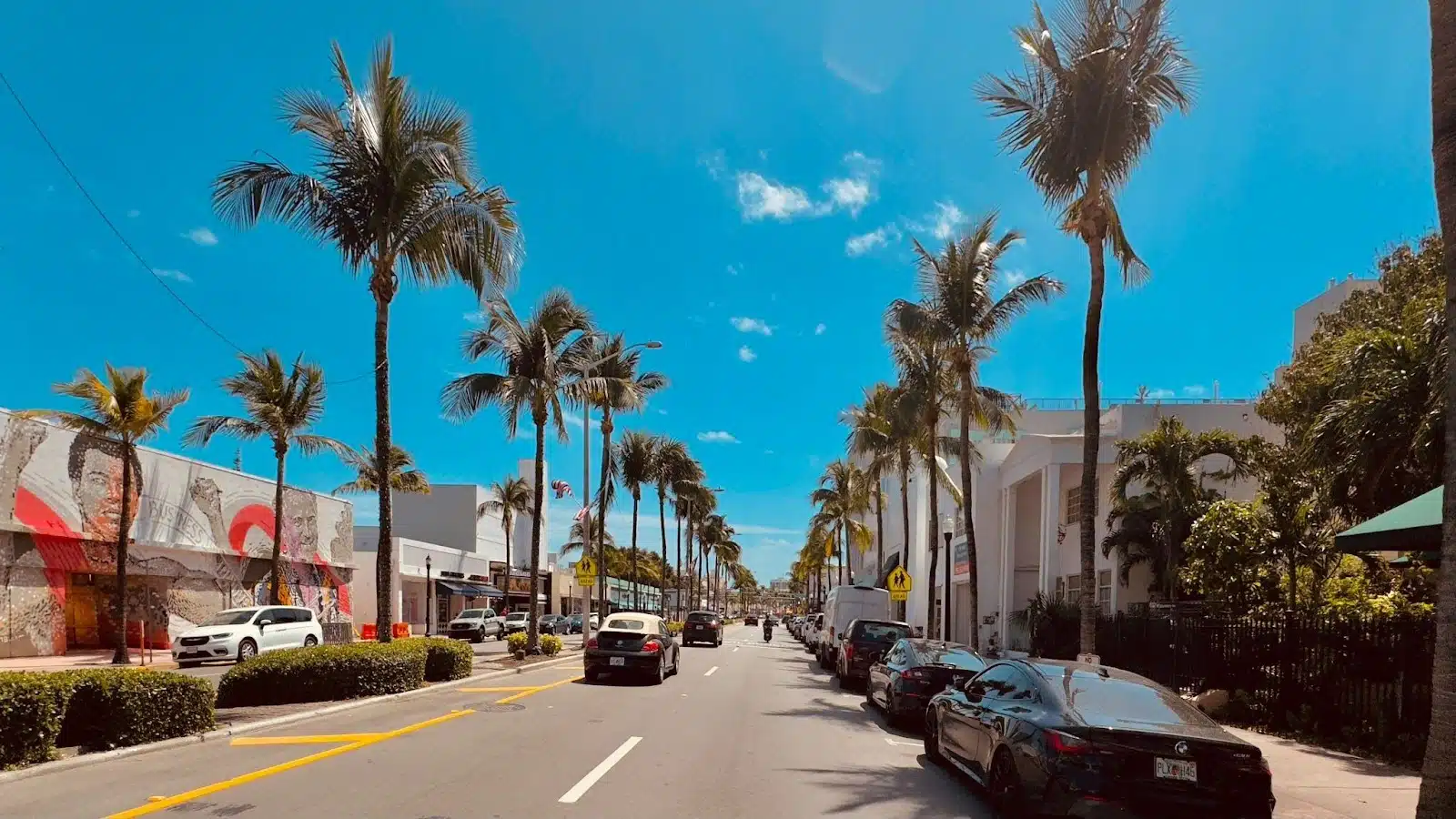 A street in Miami Beach.